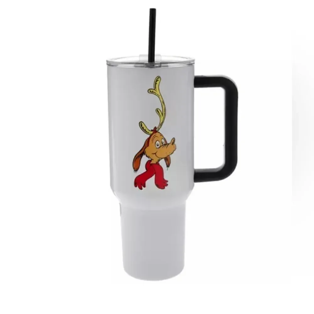Dr. SEUSS the Grinch Christmas Stainless steel Tumbler, 40 Oz. Bundle of 2